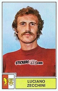Sticker Luciano Zecchini - Calciatori 1971-1972 n. 274 - Panini