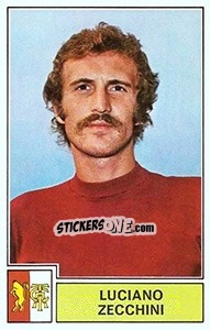 Cromo Luciano Zecchini - Calciatori 1971-1972 - Panini