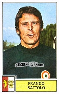 Cromo Franco Sattolo - Calciatori 1971-1972 - Panini