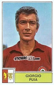 Sticker Giorgio Puia - Calciatori 1971-1972 n. 284 - Panini