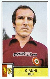 Sticker Gianni Bui - Calciatori 1971-1972 - Panini