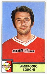 Sticker Ambrogio Borghi - Calciatori 1971-1972 n. 304 - Panini