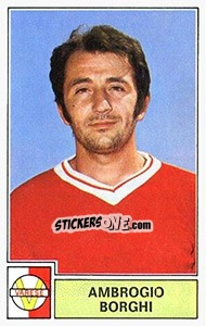 Sticker Ambrogio Borghi - Calciatori 1971-1972 - Panini