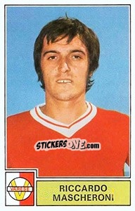 Sticker Riccardo Mascheroni - Calciatori 1971-1972 n. 307 - Panini