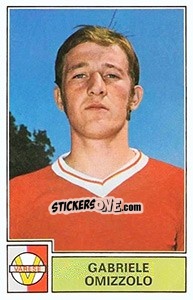 Sticker Gabriele Omizzolo - Calciatori 1971-1972 n. 308 - Panini