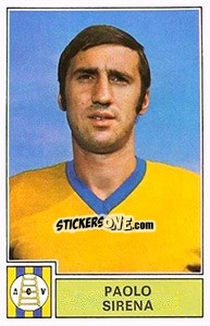Sticker Paolo Sirena - Calciatori 1971-1972 - Panini