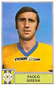 Sticker Paolo Sirena - Calciatori 1971-1972 n. 313 - Panini