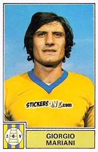 Sticker Giorgio Mariani - Calciatori 1971-1972 n. 319 - Panini