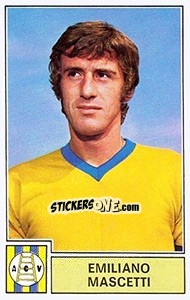 Cromo Emiliano Mascetti - Calciatori 1971-1972 - Panini