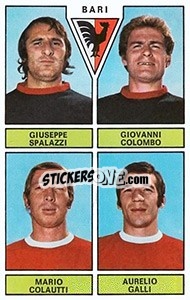 Sticker Spalazzi / Colombo / Colautti / Galli - Calciatori 1971-1972 n. 372 - Panini