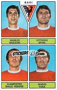Sticker Muccini / Spimi / Dalle Vedove / Fara - Calciatori 1971-1972 n. 373 - Panini