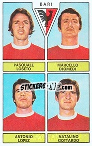 Sticker Loseto / Diomedi / Lopez / Gottardo - Calciatori 1971-1972 n. 375 - Panini