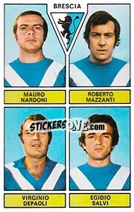 Sticker Nardoni / Mazzanti / Depaldi / Balvi - Calciatori 1971-1972 n. 379 - Panini
