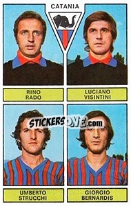 Sticker Rado / Visintini / Strucchi / Bernardis - Calciatori 1971-1972 n. 382 - Panini