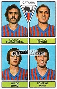 Sticker Buzzacchesa / Spanio / Biondi / Fogli - Calciatori 1971-1972 n. 383 - Panini