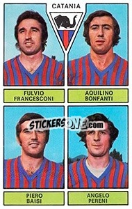 Sticker Francesconi / Bonfanti / Baisi / Pereni - Calciatori 1971-1972 n. 384 - Panini