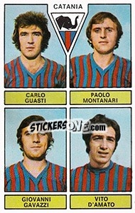 Sticker Guasti / Montanari / Gavazzi / D'Amato - Calciatori 1971-1972 n. 385 - Panini