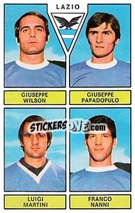 Sticker Wilson / Papadopulo / Martini / Nanni - Calciatori 1971-1972 n. 408 - Panini