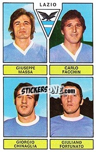 Sticker Massa / Facchin / Chinaglia / Fortunato - Calciatori 1971-1972 n. 409 - Panini