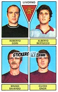 Sticker Gori / Bertucco / Baiardo / Onor - Calciatori 1971-1972 n. 412 - Panini