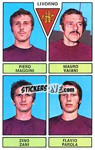 Sticker Maggini / Vaiani / Zani / Parola - Calciatori 1971-1972 n. 415 - Panini