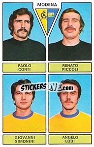 Sticker Conti / Piccoli / Simonini / Lodi - Calciatori 1971-1972 n. 417 - Panini
