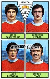 Sticker Sanseverino / Perego / Bertogna / Prato - Calciatori 1971-1972 n. 424 - Panini