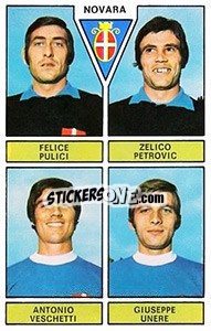 Sticker Pulici / Petrovic / Veschetti / Unere - Calciatori 1971-1972 n. 427 - Panini