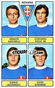 Sticker Gavinelli / Picat Re / Jacomuzzi / Giannini - Calciatori 1971-1972 n. 429 - Panini