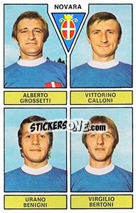 Sticker Grossetti / Calloni / Benigni / Bertoni - Calciatori 1971-1972 n. 430 - Panini