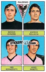 Sticker Girardi / Bellavia / Sgrazzutti / Pasetti - Calciatori 1971-1972 n. 432 - Panini