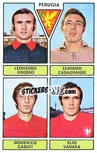 Sticker Grosso / Casagrande / Casati / Vanara - Calciatori 1971-1972 n. 437 - Panini