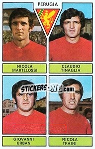 Sticker Martelossi / Tinaglia / Urban / Traini - Calciatori 1971-1972 n. 439 - Panini