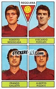 Sticker Benincasa / Porcari / Galletti / Rizzati - Calciatori 1971-1972 n. 445 - Panini
