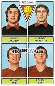Sticker Jacoboni / Marcatti / Poppi / Sali - Calciatori 1971-1972 n. 447 - Panini
