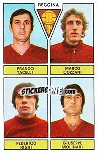 Sticker Tacelli / Cozzani / Righi / Molinari - Calciatori 1971-1972 n. 448 - Panini