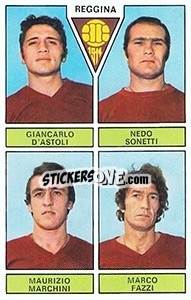 Sticker D'Astoli / Sonetti / Marchini / Fazzi - Calciatori 1971-1972 n. 450 - Panini