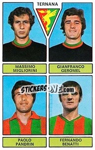 Sticker Migliorini / Geromel / Pandrin / Senatti - Calciatori 1971-1972 n. 462 - Panini