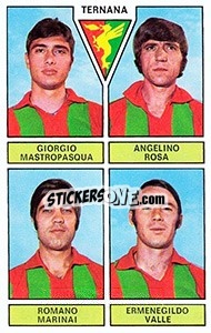 Sticker Mastropasqua / Rosa / Marinai / Valle - Calciatori 1971-1972 n. 463 - Panini