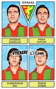 Sticker Cardillo / Cucchi / Zeli / Russo - Calciatori 1971-1972 n. 464 - Panini