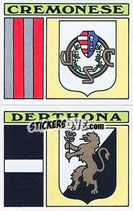 Sticker Scudetto Cremonese / Derthona - Calciatori 1971-1972 n. 467 - Panini