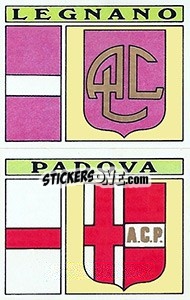 Sticker Scudetto Legnano / Padova - Calciatori 1971-1972 n. 469 - Panini