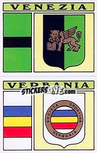 Sticker Scudetto Venezia / Verbania - Calciatori 1971-1972 n. 475 - Panini