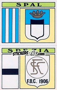 Sticker Scudetto Spal / Spezia - Calciatori 1971-1972 n. 484 - Panini