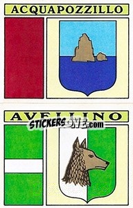 Sticker Scudetto Acquapozzillo / Avellino - Calciatori 1971-1972 n. 486 - Panini