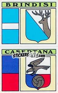 Sticker Scudetto Brindisi / Casertana - Calciatori 1971-1972 n. 487 - Panini