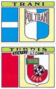 Sticker Scudetto Trani / Turris - Calciatori 1971-1972 n. 495 - Panini