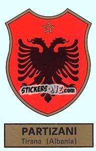 Sticker Scudetto Partizan Tirana - Calciatori 1971-1972 n. 514 - Panini