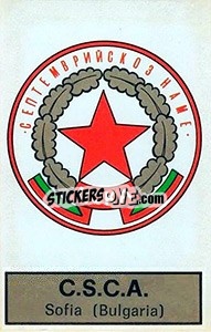 Sticker Scudetto C.S.C.A. Sofia - Calciatori 1971-1972 n. 517 - Panini