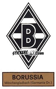 Sticker Scudetto Borussia Monchengladbach - Calciatori 1971-1972 n. 524 - Panini